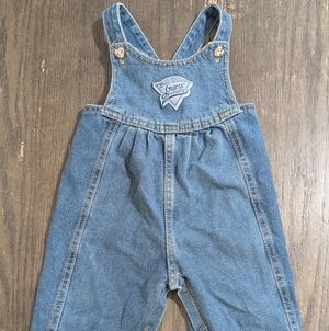 Vintage Guess Kids Toddler Blue Denim Overalls